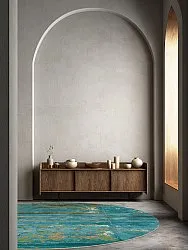 Round rug - Domont (turquoise)