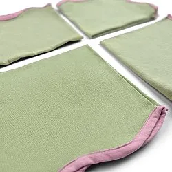 Napkins - 4-pack Cloth napkin Yrsa (green)