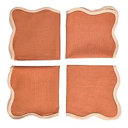 Napkins - 4-pack Cloth napkin Yrsa (rust)