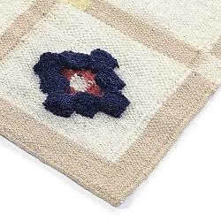 Wool rug - Lausanne Flatweave Tufted Premium (white/beige)