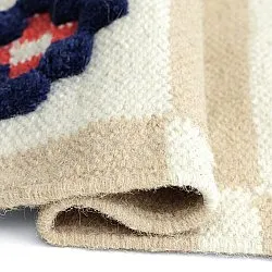 Wool rug - Lausanne Flatweave Tufted Premium (white/beige)