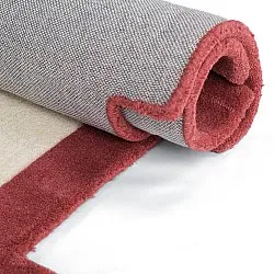 Wool rug - Agra Hand Tufted Wool Premium (cream/red)