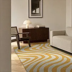 Wool rug - Aiz Hand Tufted Wool Premium (yellow)