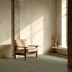 Wool rug - Arbil (green/white)