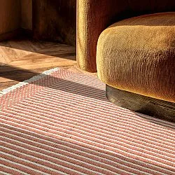 Wool rug - Arbil (terracotta/white)