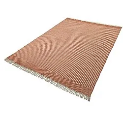 Wool rug - Arbil (terracotta/white)