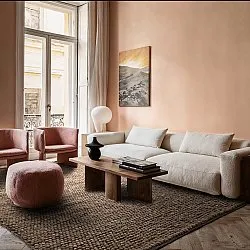 Wool rug - Avafors Wool Bubble (brown/beige)