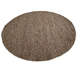 Round rug - Avafors Wool Bubble (brown/beige)