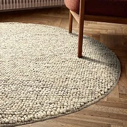 Round rug - Avafors Wool Bubble (grey/beige)