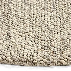 Round rug - Avafors Wool Bubble (grey/beige)