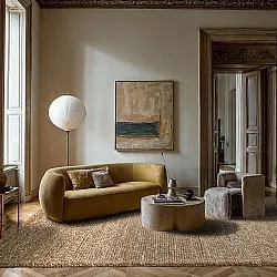 Wool rug - Avafors Wool Bubble (light brown/white)