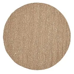 Round rug - Avafors Wool Bubble (light brown/white)