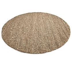 Round rug - Avafors Wool Bubble (light brown/white)