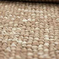 Round rug - Avafors Wool Bubble (light brown/white)