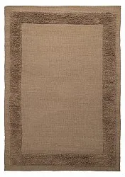 Wool rug - Beja (dark brown)