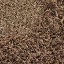 Wool rug - Beja (dark brown)