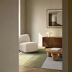 Wool rug - Chaves (green/beige)