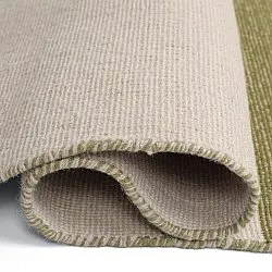 Wool rug - Chaves (green/beige)