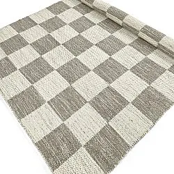 Wool rug - Dundee (grey/white)