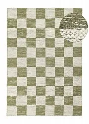 Wool rug - Dundee (green/white)
