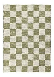 Wool rug - Dundee (green/white)