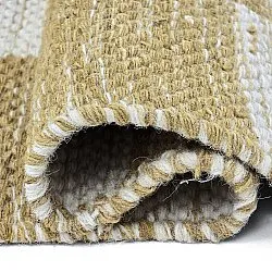 Wool rug - Dundee (yellow/white)