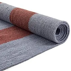 Wool rug - Garine (blue/red)