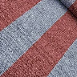 Wool rug - Garine (blue/red)