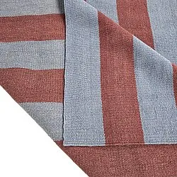 Wool rug - Garine (blue/red)