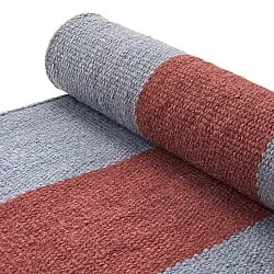 Wool rug - Garine (blue/red)