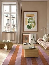 Wool rug - Garine (orange/pink)