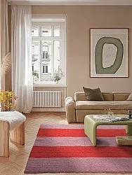 Wool rug - Garine (pink/red)