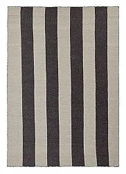 Wool rug - Garine (black/beige)