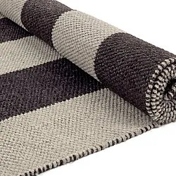 Wool rug - Garine (black/beige)