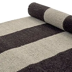 Wool rug - Garine (black/beige)