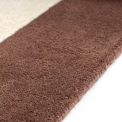 Wool rug - Gaya Hand Tufted Wool Premium (cream/brown)