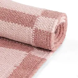 Wool rug - Lausanne Flatweave Tufted Premium (pink)