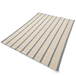 Wool rug - Luton (faded denim/white)