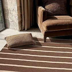 Wool rug - Luton (natural/deep taupe)