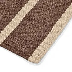 Wool rug - Luton (natural/deep taupe)