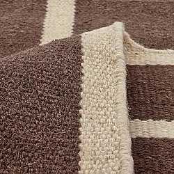 Wool rug - Luton (natural/deep taupe)