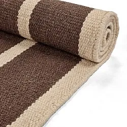 Wool rug - Luton (natural/deep taupe)