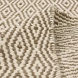 Wool rug - Monastir (brown/white)