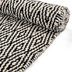 Wool rug - Monastir (black/white)