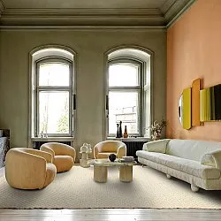 Wool rug - Ovelia (beige/white)