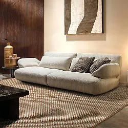Wool rug - Ovelia (brown/white)