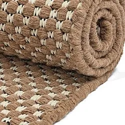 Wool rug - Ovelia (brown/white)