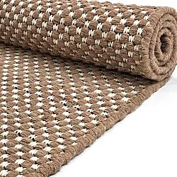 Wool rug - Ovelia (brown/white)