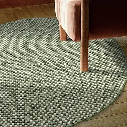 Round rug - Ovelia (green/white)