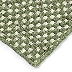 Wool rug - Ovelia (green/white)